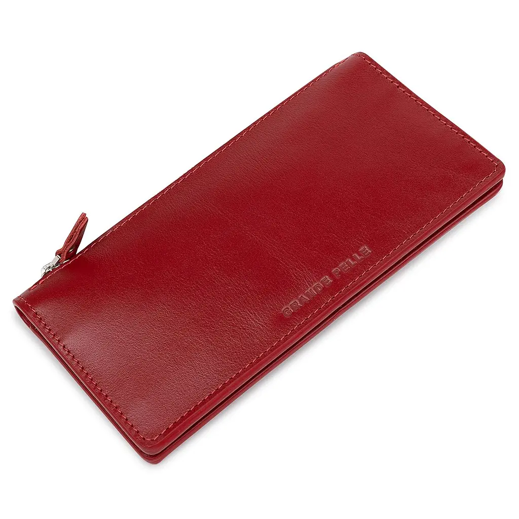 Жіноче шкіряне портмоне Grande Pelle 11514 червоне