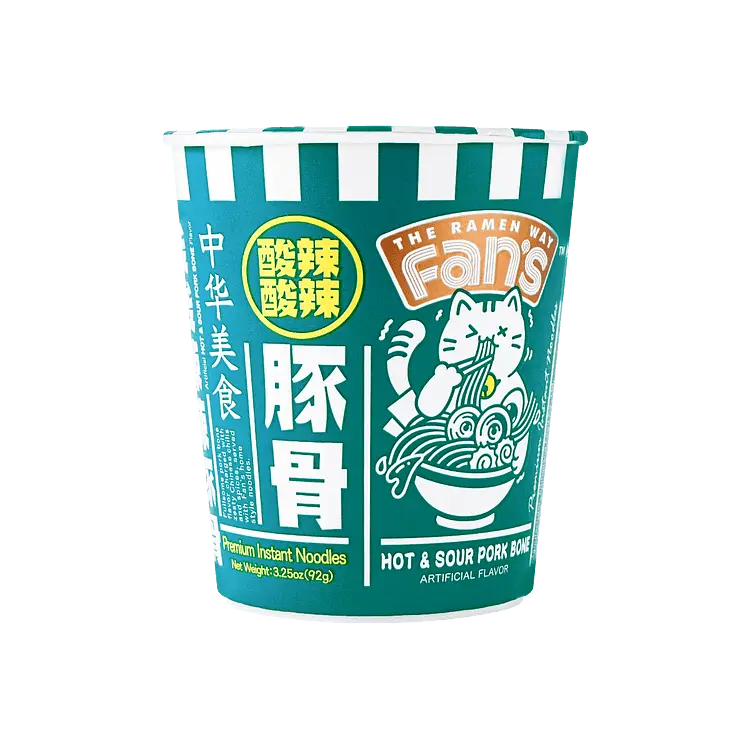 Суп швидкого приготування Fan's Hot&Sour Pork Bone Soup Cup Гостра свинина 95 г