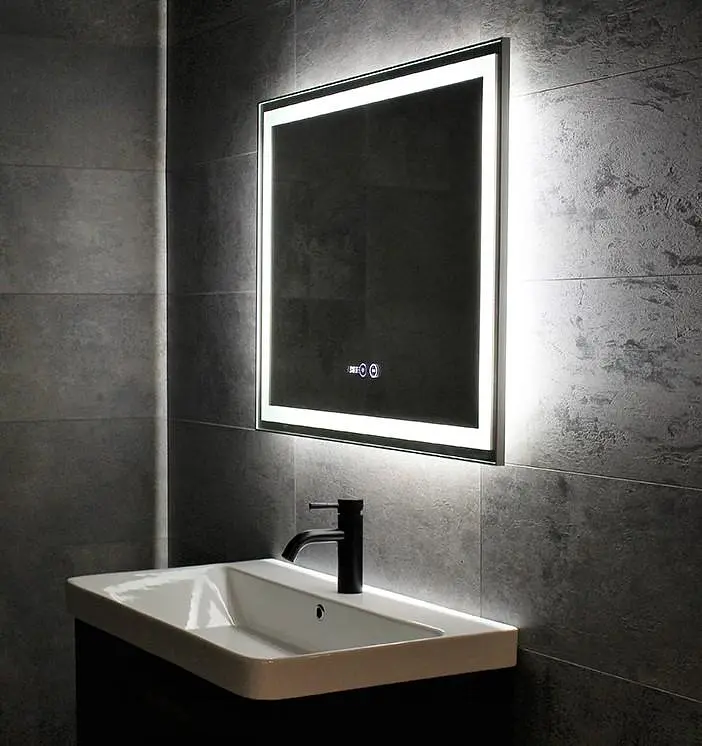 Дзеркало Dusel DE-M0061S1 Silver 75x100 см, Сірий - фото 7