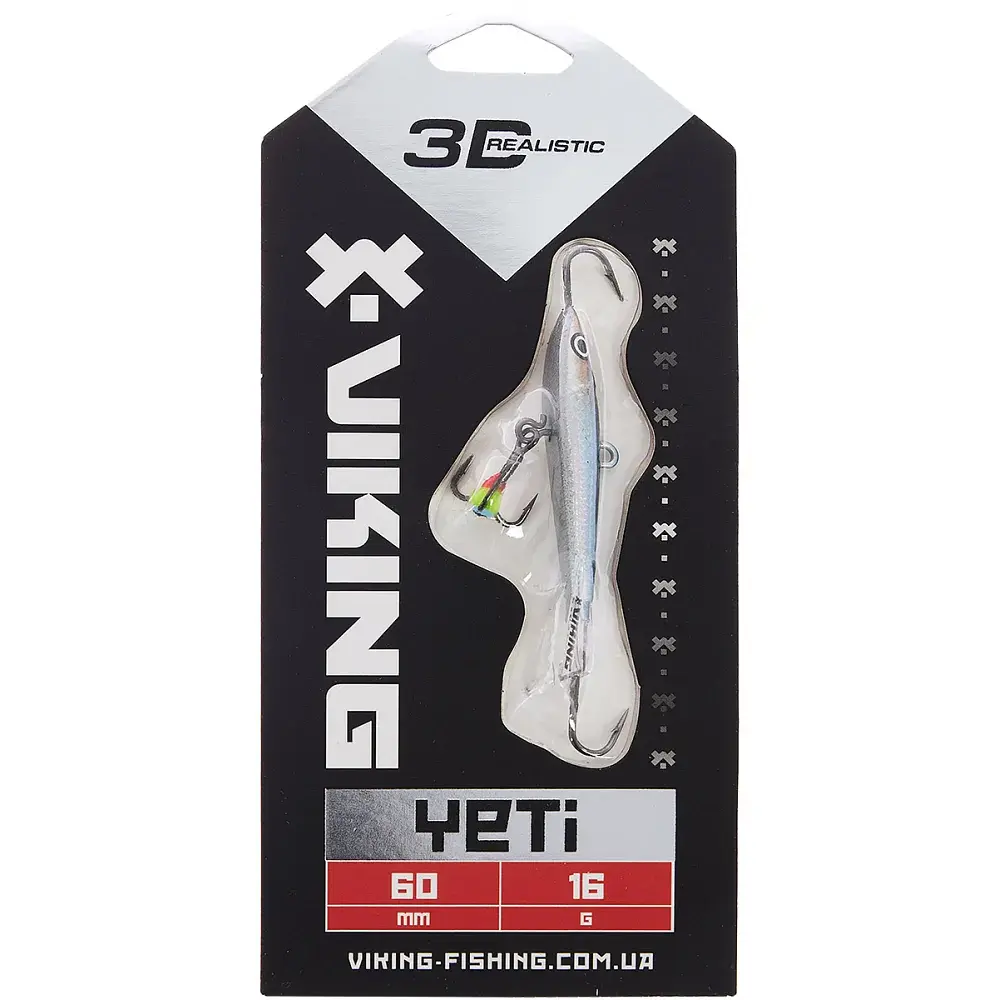 Балансир Viking Fishing Yeti Ice Jig 60mm 16.0g #11 Anchovy - фото 2