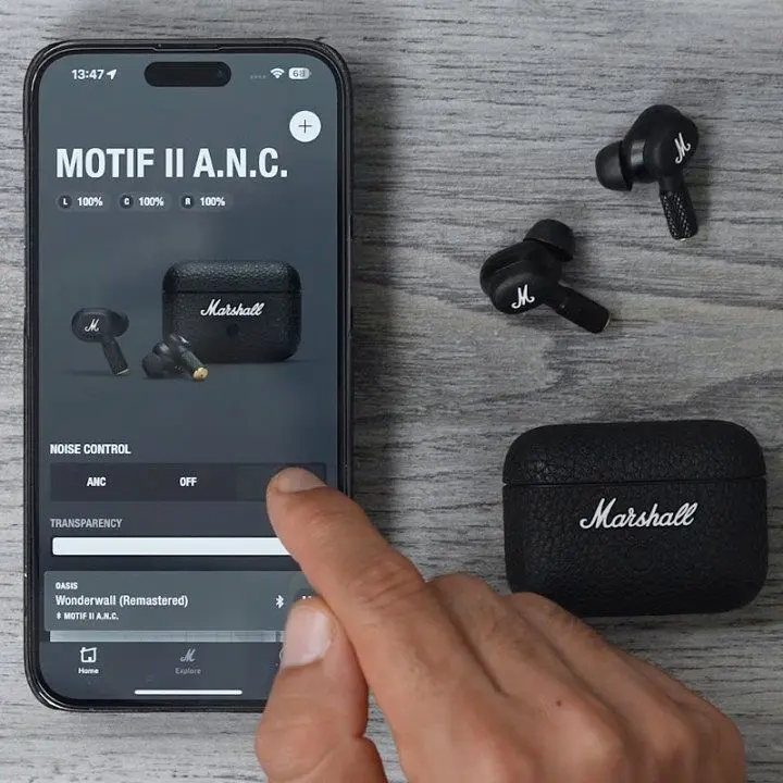 Навушники Marshall Motif II ANC Black Original (Підтримка офіційного додатку)(1006450) - фото 3