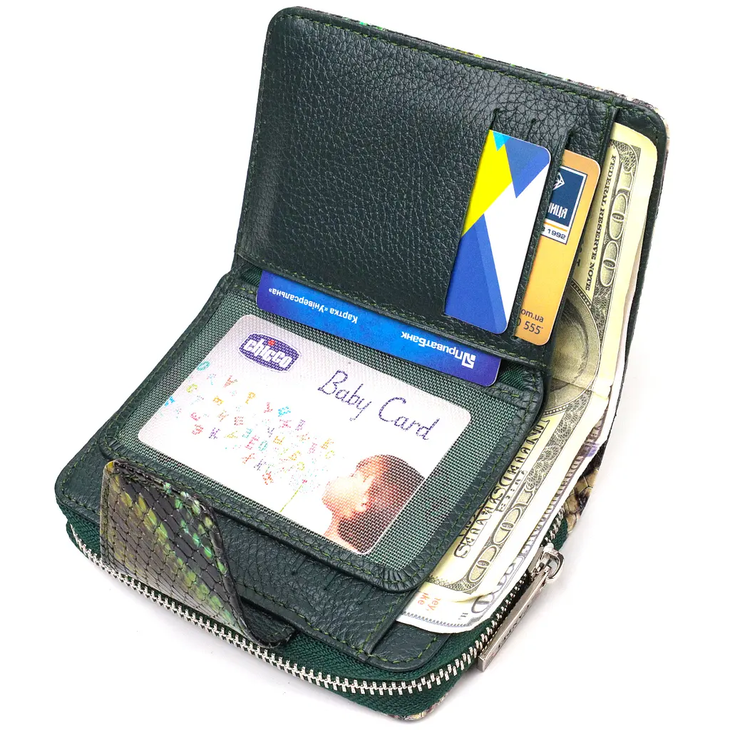 Кожаный женский кошелек Canpellini 9.5х13.2х3 см acs0025519 - фото 4