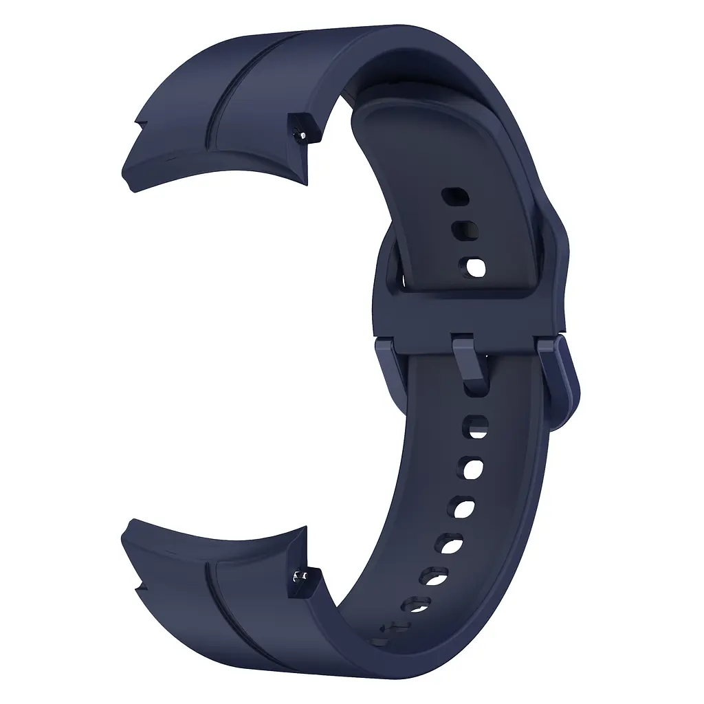 Ремешок для Samsung Galaxy Watch 5 44mm - синий ширина крепления 20мм силикон размер L Watchbands Five Classic (W10-1WB12253133) - фото 2