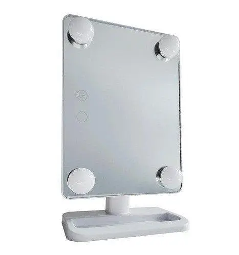 Дзеркало для макіяжу Mirror 360 Rotation Angel з LED підсвіткою та сенсорним керуванням - фото 4