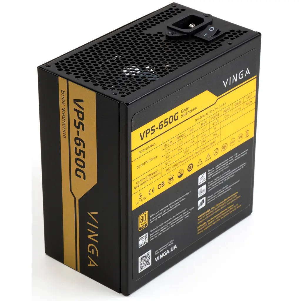 Блок живлення Vinga 650W (VPS-650G) - фото 5