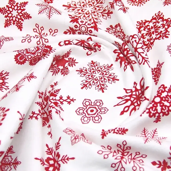 Фланелева пелюшка Cosas Snowflakes 80х80 см біло-червона (FlannelDiapers_SnowflakesRedWhite_80x80) - фото 4