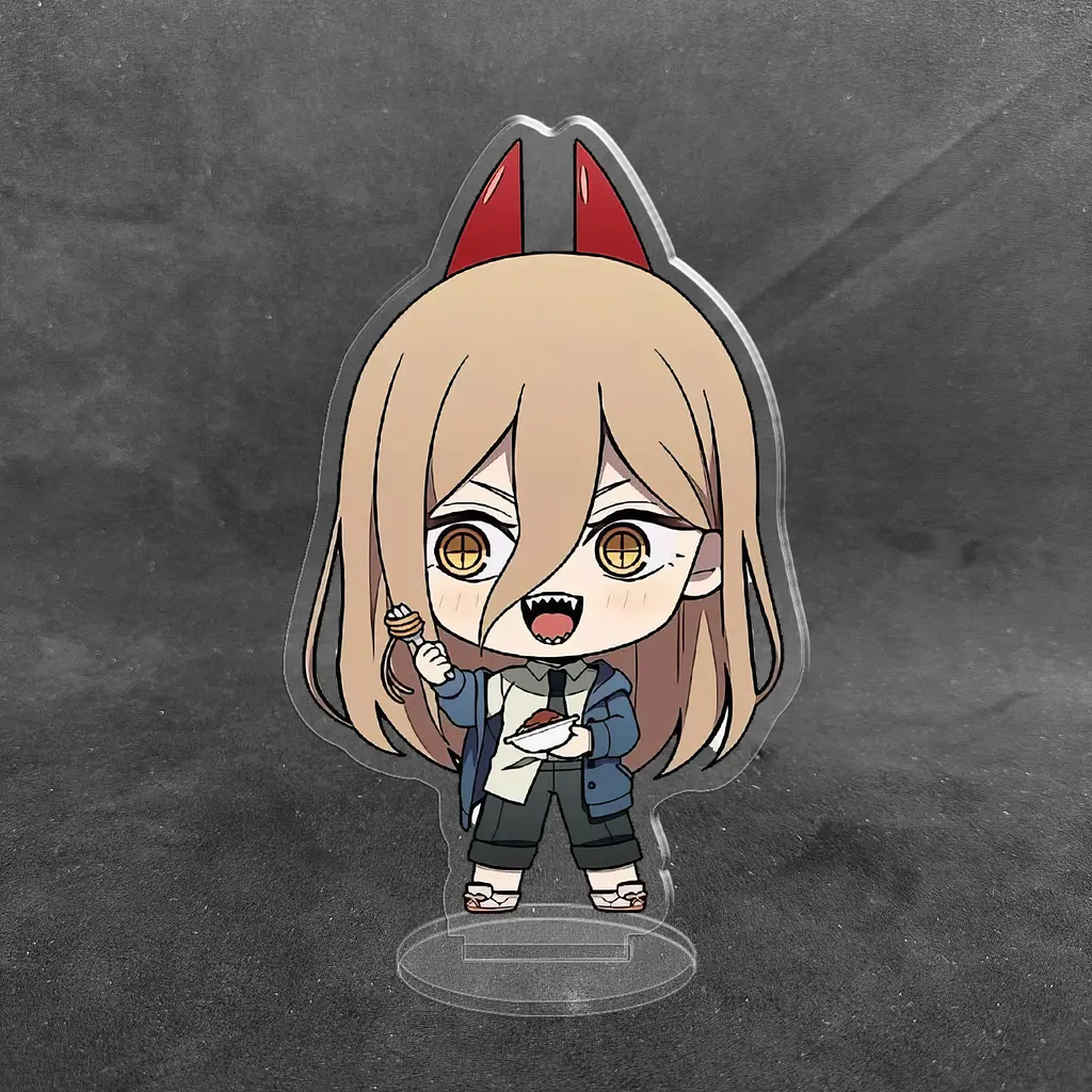 Акрилова колекційна фігурка Chibi Аніме: Людина бензопила Пауер 10 см - фото 2