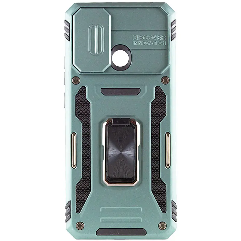 Ударостійкий чохол Epik Camshield Army Ring для Xiaomi Redmi 9C / 10A Зелений / Light Green - фото 3