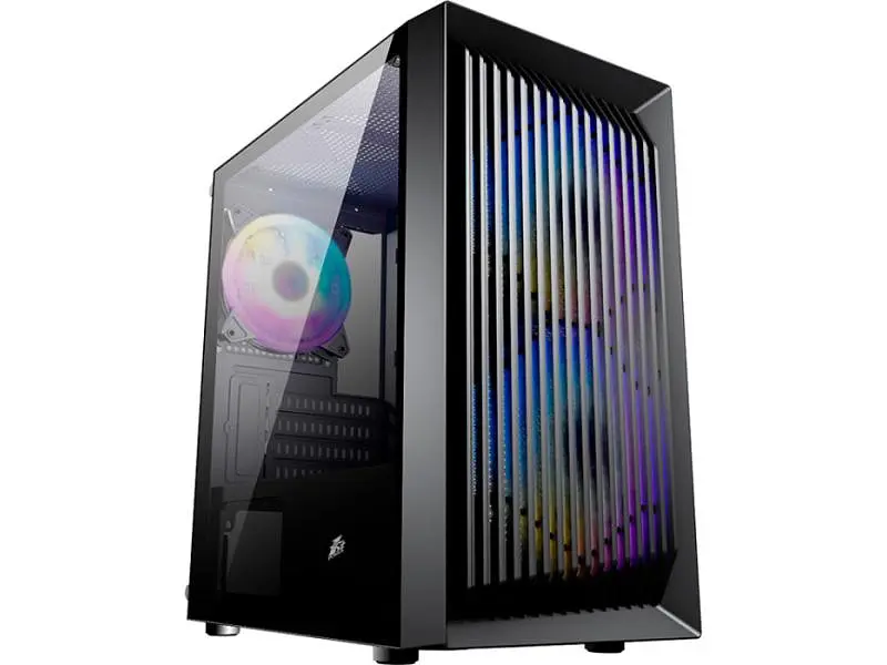 Корпус 1stPlayer BS-2-3F1-BK