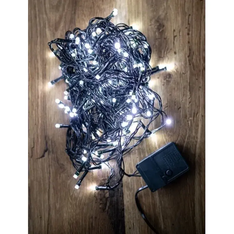 Гірлянда BPNY White 160 LED, 10М, 8 функцій, 220V, 9.6W (102950) - фото 2