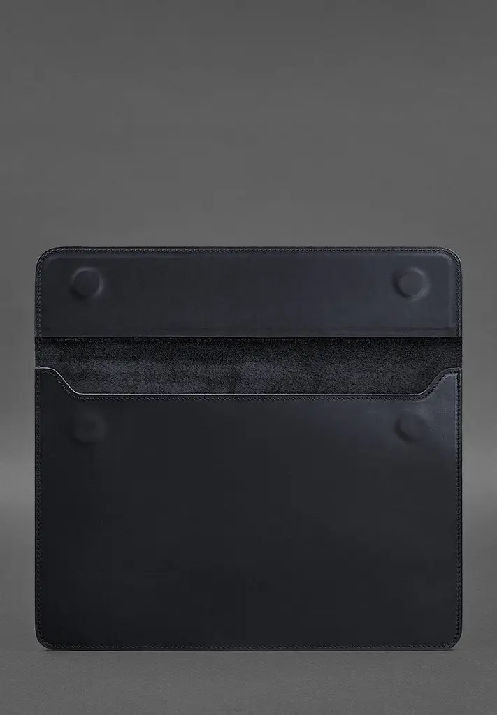Шкіряний чохол-конверт BlankNote на магнітах для MacBook 13 Синій Crazy Horse - фото 2