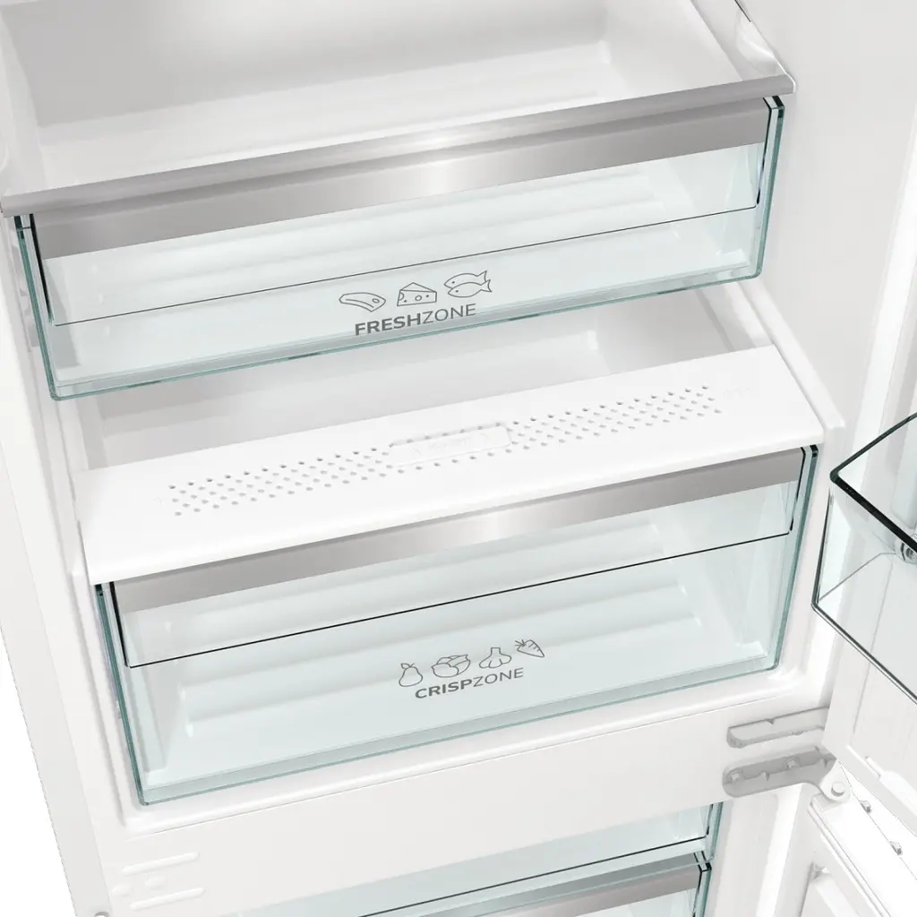 Холодильник Gorenje вбудований з нижн. мороз., 177x69x55см, 2 двері, 252 (76) л, А +, NF +, Зона св-ті, Диспл, Wi-Fi, Білі - фото 6
