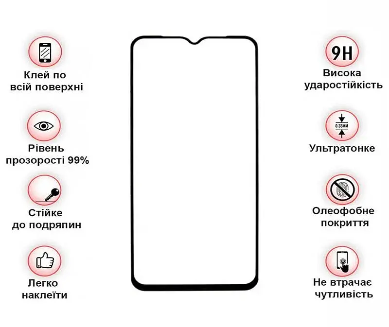 Скло захисне BeCover Blackview A95 Black (708158)
