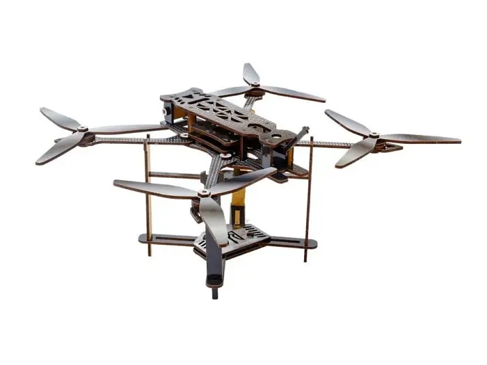 Дерев'яний 3D конструктор FPV Дрон, Puzzleоk (Puz-00923), 95 дет. - фото 3