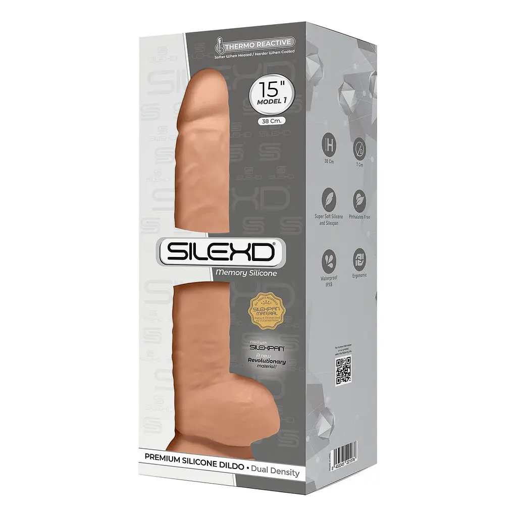 Великий фалоімітатор SilexD Kingston 38 см тілесний - фото 3