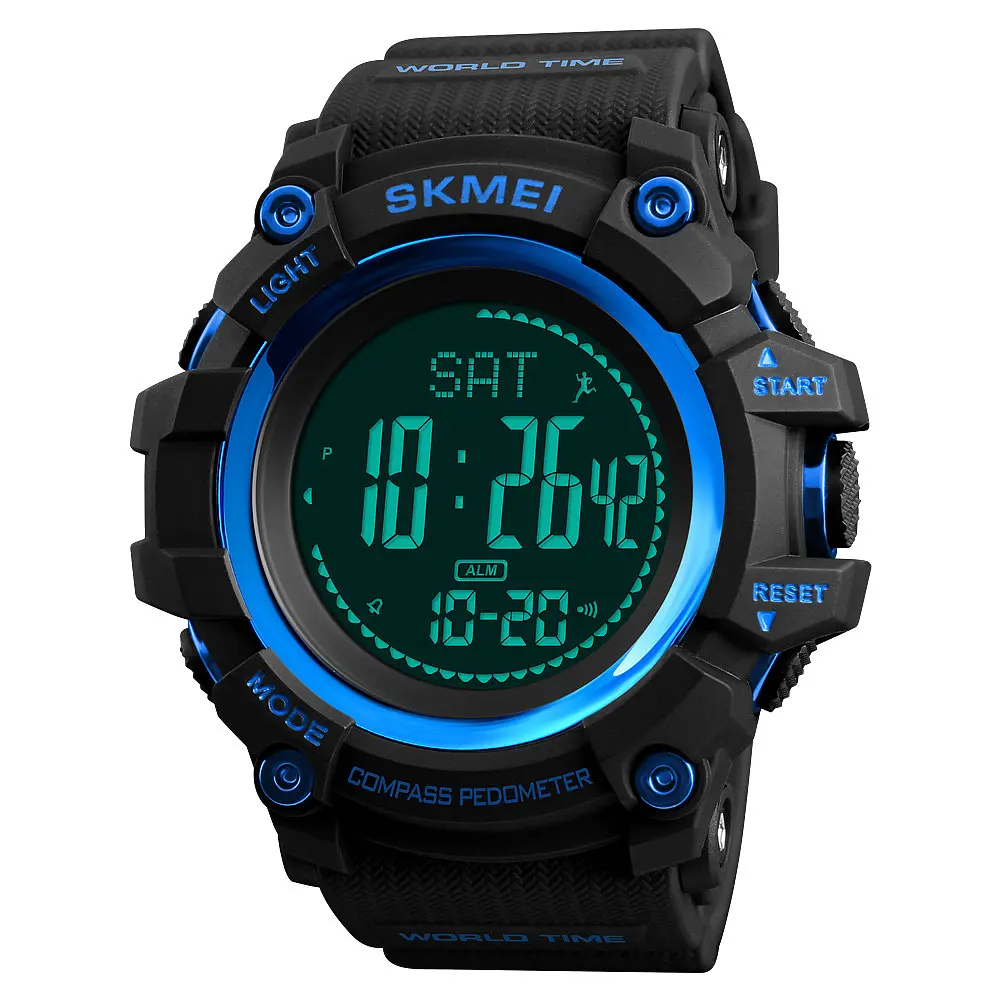 Наручний годинник чоловічий Skmei 1356 Blue, 1356BU (12306) - фото 2