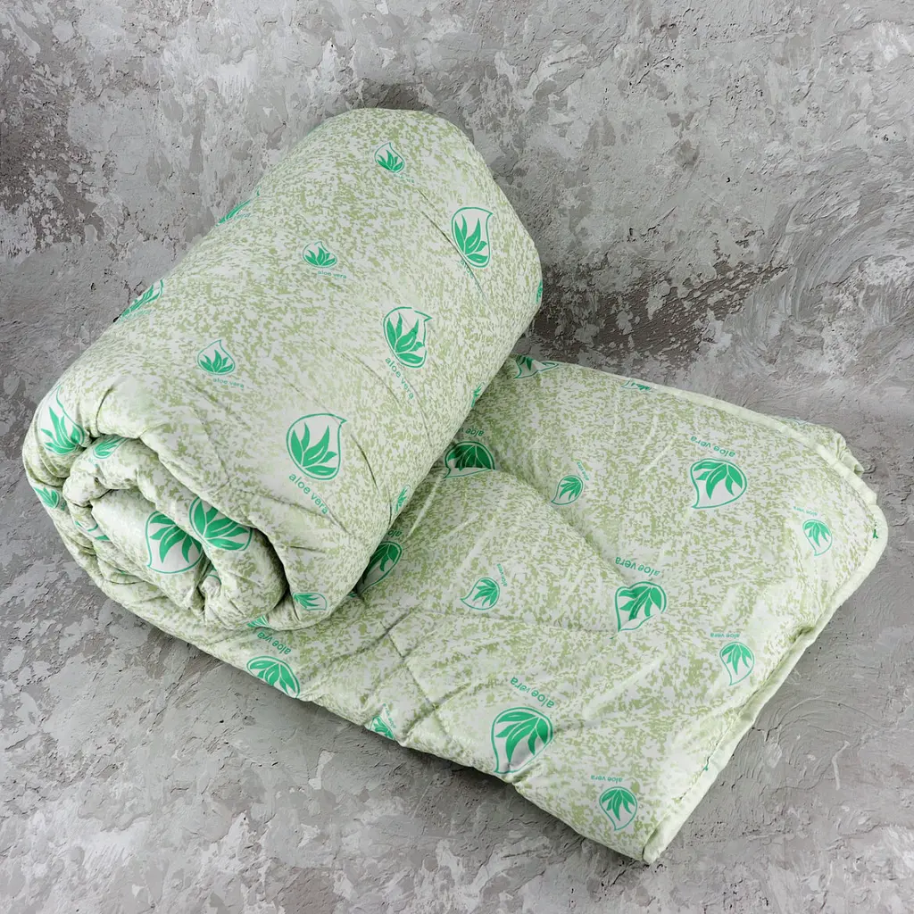 Ковдра закрита холлофайбер ALOE VERA (Мікрофібра) Двоспальна 175х210 55068 - фото 2