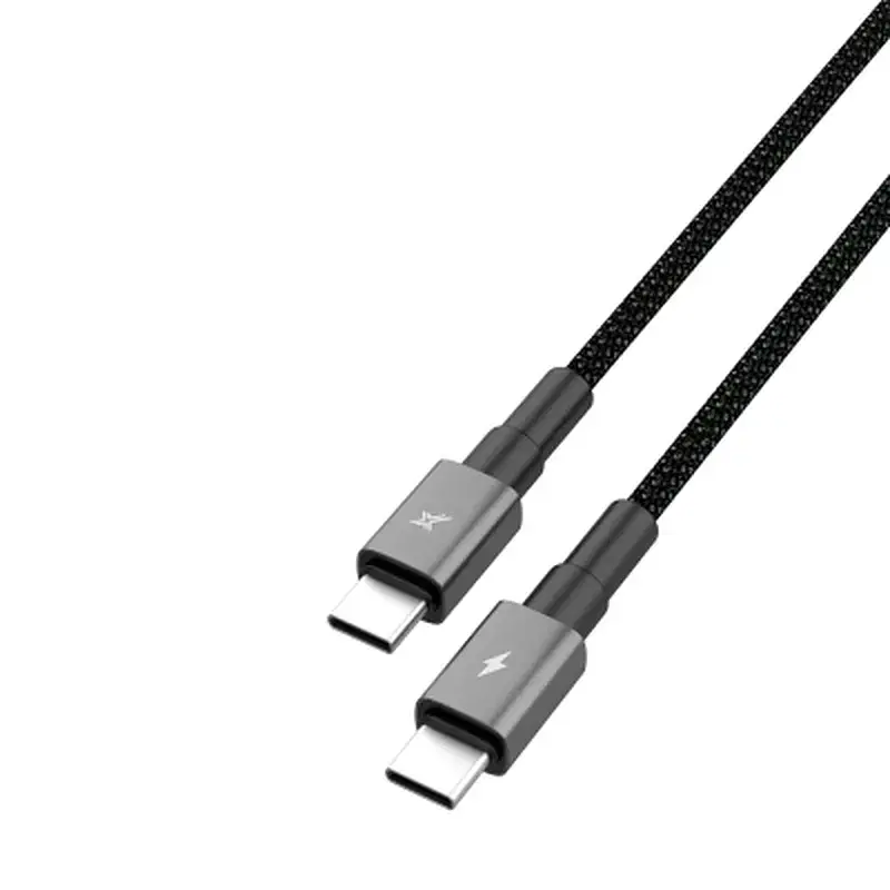 Дата кабель USB-C to USB-C 1.0m 100W black Grand-X (CC-08B) - фото 3