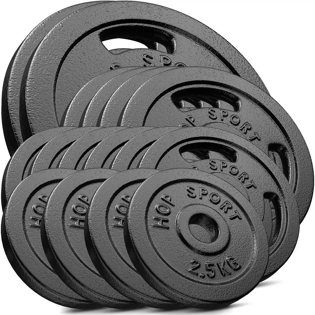 Набор Hop-Sport Strong 146кг со скамейкой HS-1035 и стойками 1005L - фото 5