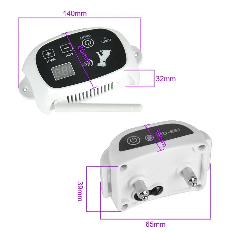 Беспроводной электронный забор для собак Pet KD-661 с 1-м ошейником, белый (100370) - фото 6