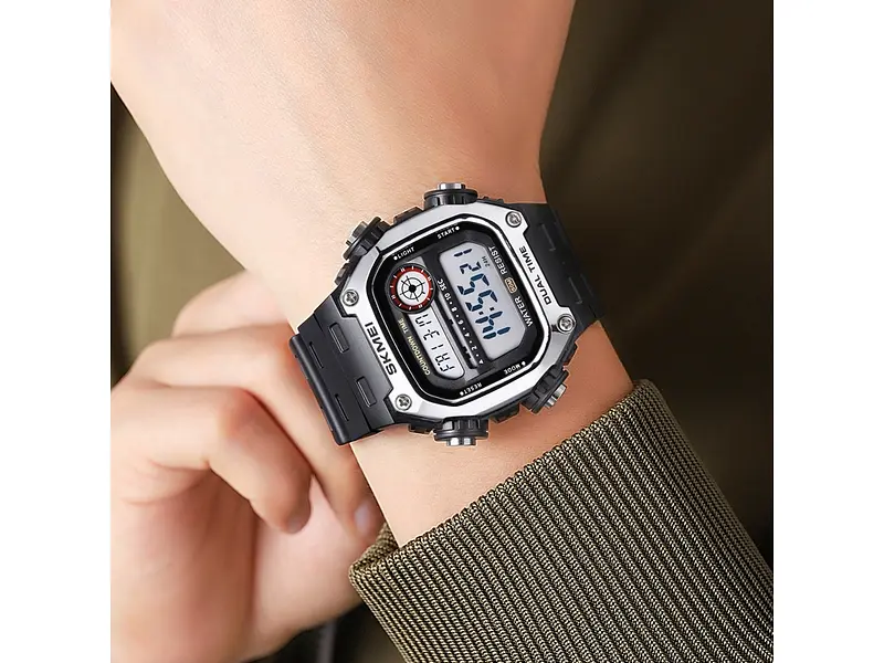 Чоловічий наручний годинник 2126SIBK Silver-Black Skmei acs0030249 - фото 5