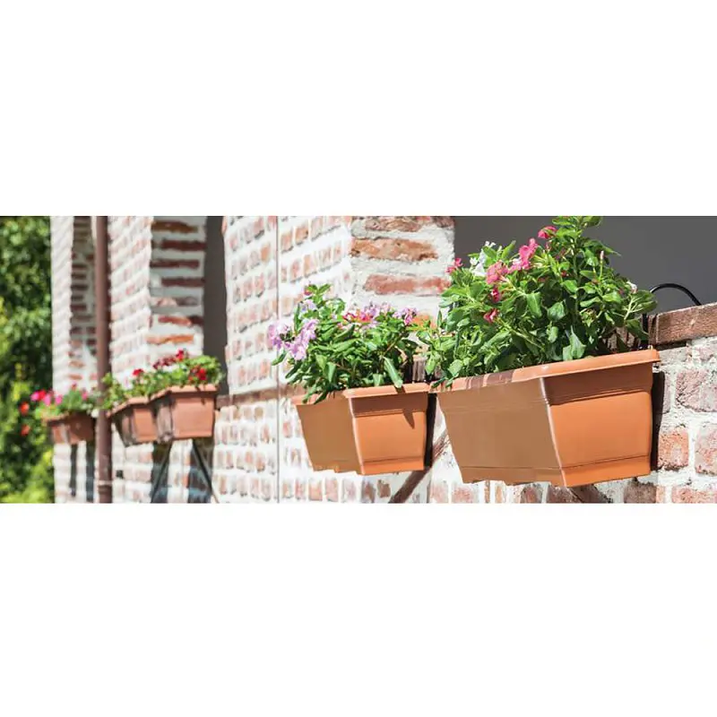 Горшок для цветов Serinova балконный Villa, 2.75 л, терракотовый (V600-Kiremit) - фото 2