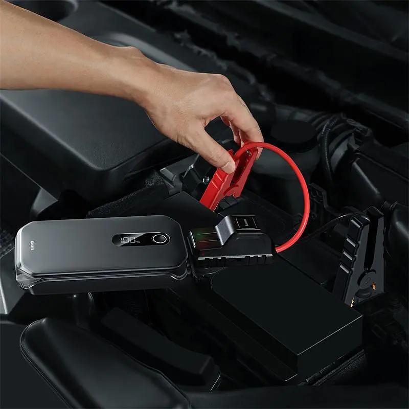 Пусковий пристрій (бустер) для автомобіля Baseus Super Energy Pro+ 12000mAh (C00245700111) Black - фото 5