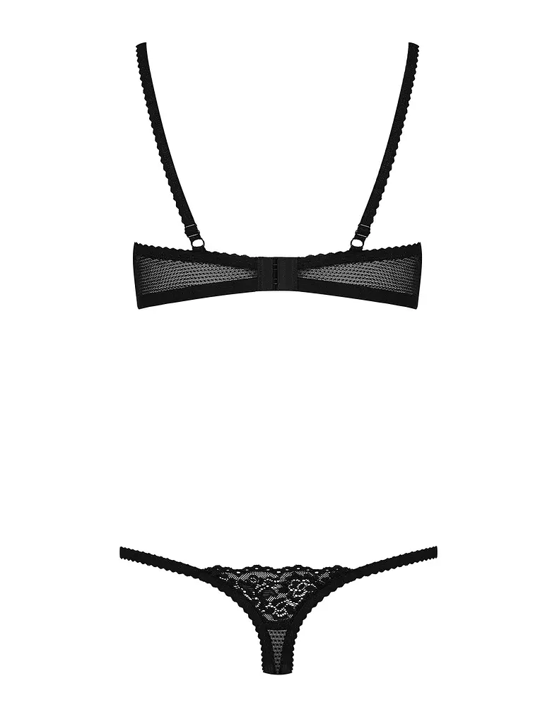 Боді Obsessive 852-TED-1 L/XL чорний - фото 6