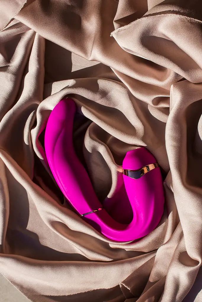 Вібратор Adrien Lastic My G із вакуумною стимуляцією клітора, 16х3.5 см рожевий - фото 13