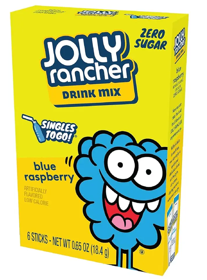 Порошковий напій Jolly Rancher Water Drink Mix Blue Raspberry 6 стіків