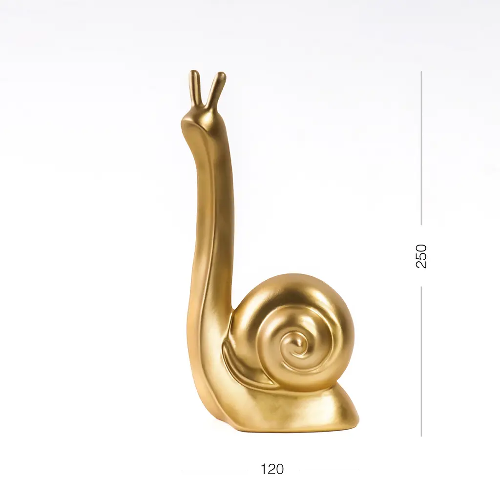 Декоративная статуэтка MBM My Home Улитка золотая (DH-ST-24 M GOLD) - фото 2