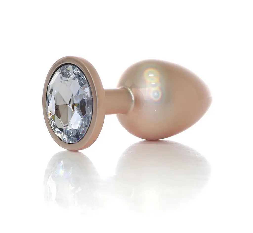Анальна пробка Jewellery Pearl Gold Plug - розмір L