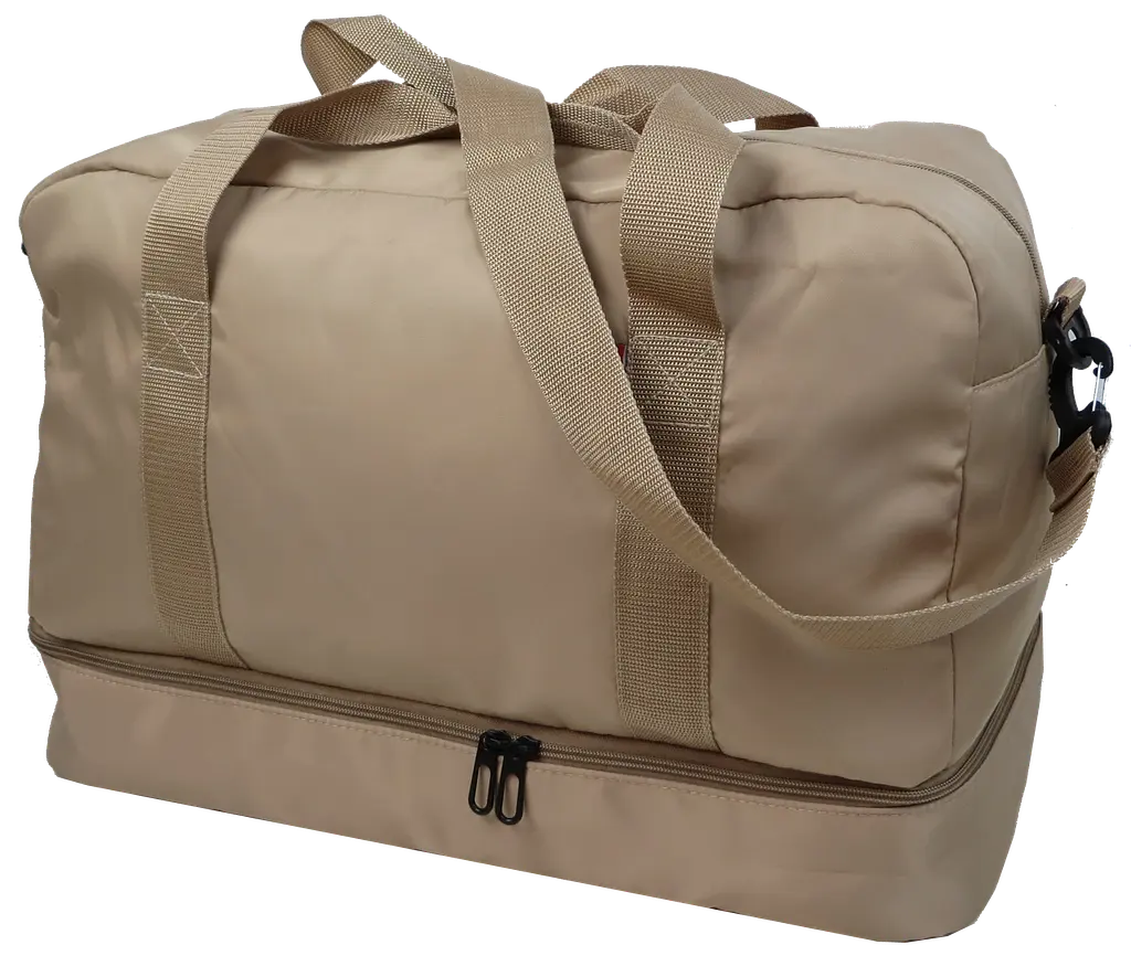 Дорожня сумка з відділом для взуття 40L Wallaby Бежева - фото 2