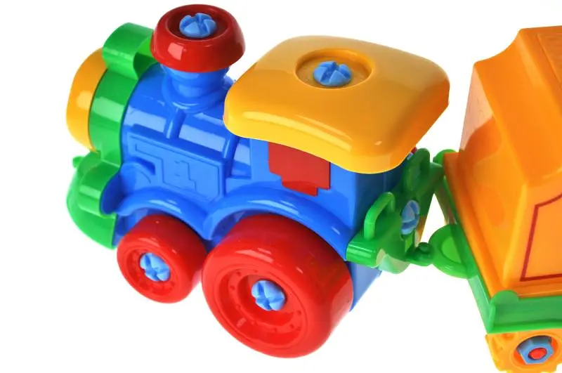 Іграшковий поїзд каталка з вагонами Transport Train 8681 в упаковці р.43x10,5x14 см YG Toys - фото 6