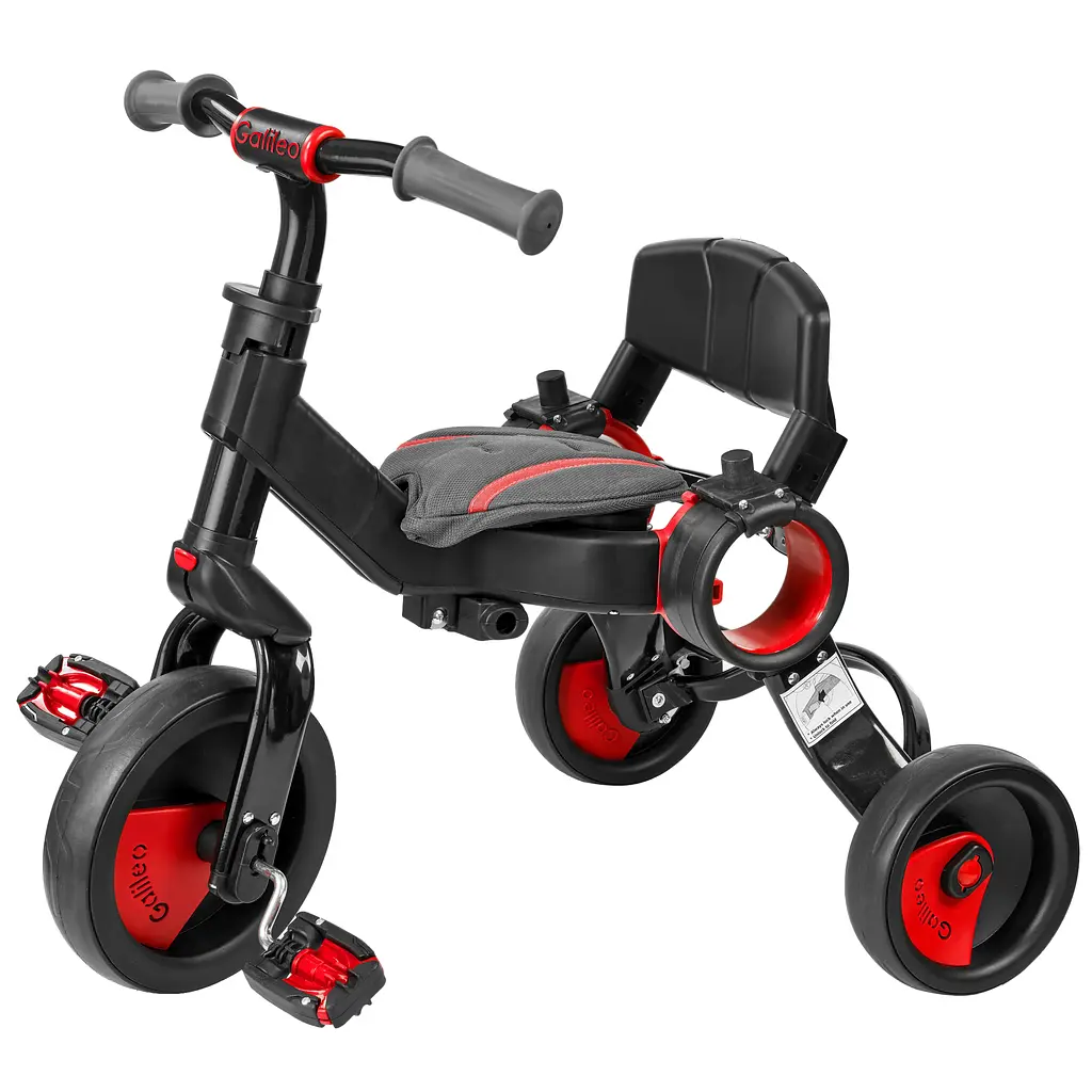 Трехколесный велосипед Galileo Strollcycle Black красный (GB-1002-R) - фото 5
