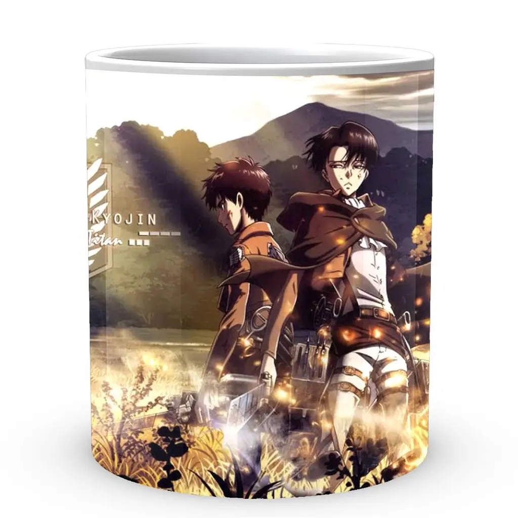 Кружка GeekLand Атака Титанов Attack on Titan спина к спине AT.02.55 330 мл белая - фото 3