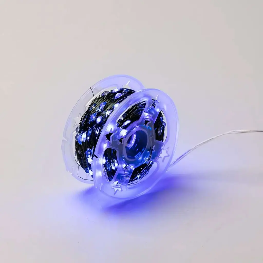 Гірлянда Роса GarlandoPro нитка GarlandoPro 500 LED довжина 50 м з пультом від мережі зелена, синій (500L50MGBL) - фото 11