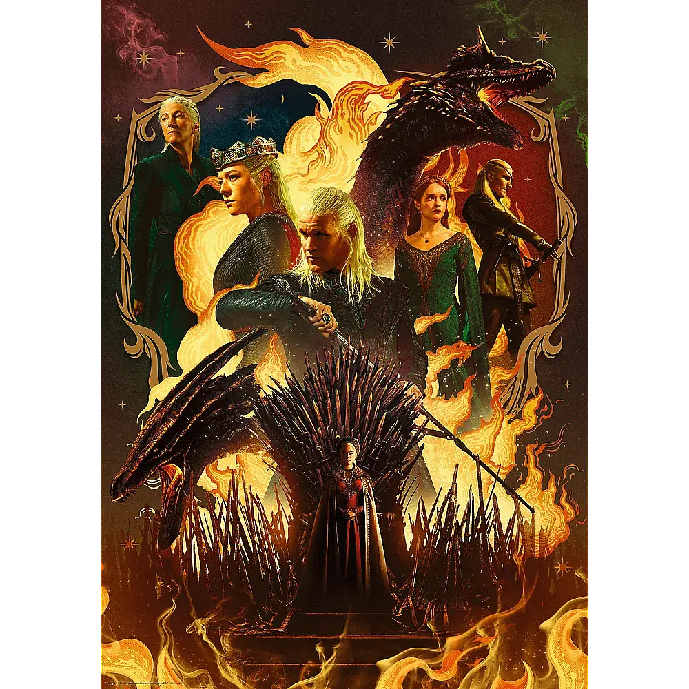 Пазл Гра престолів: Дім Дракона - 1000 шт. TREFL 12068 - фото 2