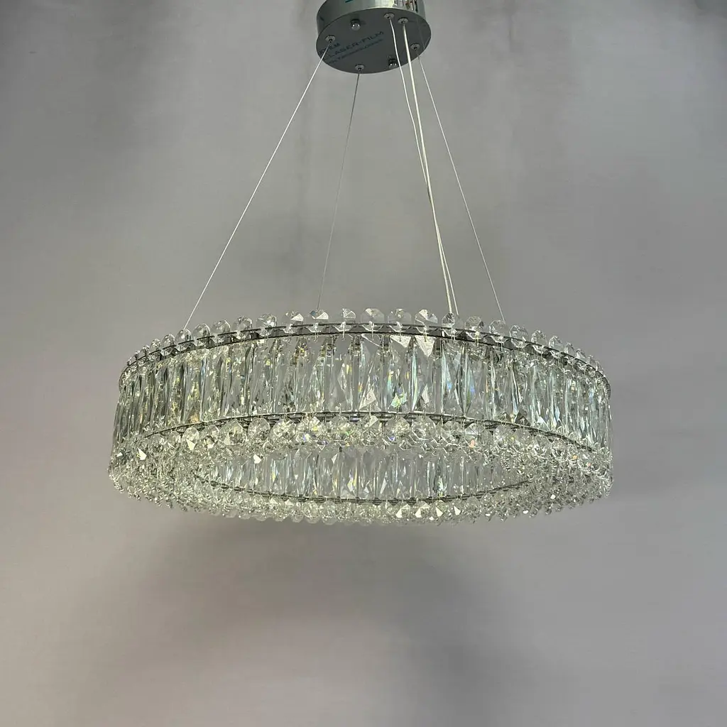 Кришталева підвісна LED-люстра Linisoln 8693-600 70W 60 см до 17 м2 - фото 3