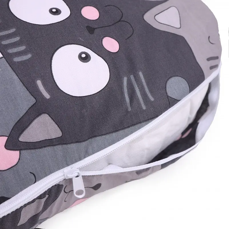 Подушка для беременных и отдыха MirSon U-образная №5032 Color Line Hendri 140х75х20 см серая (2200010969931) - фото 3