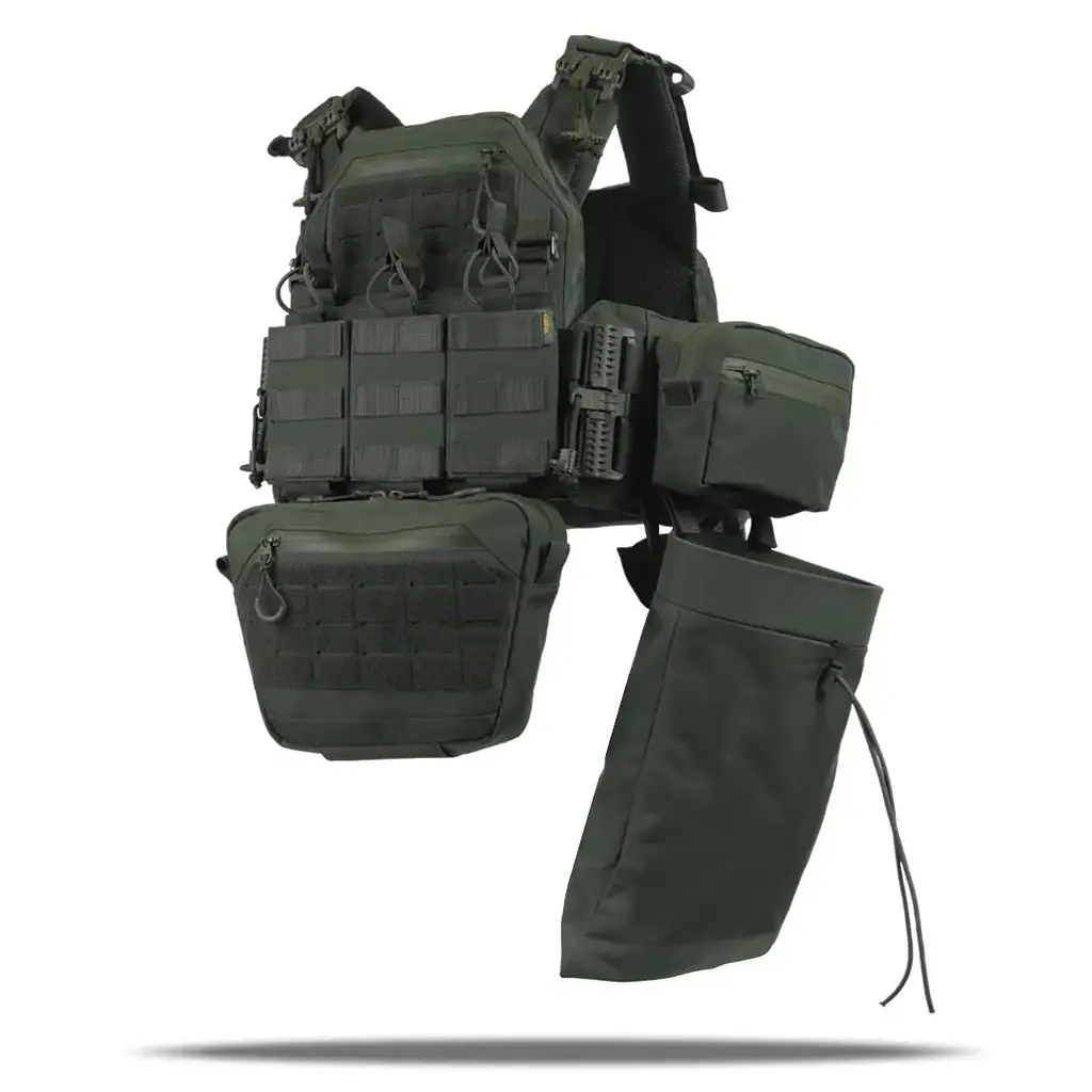 Плитоноска Kiborg GU gen.2 + 6 підсумків Khaki (1000-k55000) - фото 4