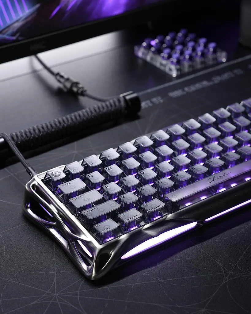 Клавіатура GravaStar Mercury V60 UFO Magnetic Gaming 8K USB-A RGB Gunmetal Smoke (GSV60PRO_XTAL_S_BLK) - фото 5