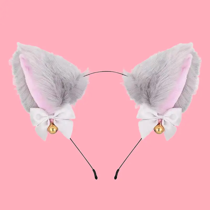 Косплей аксесуар Cat ears Котячі вушка сірі AC CE 03 - фото 2