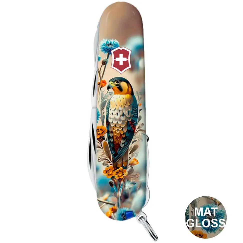 Ніж Victorinox Huntsman Ukraine 91мм,15функ ,Шляхетний Сокіл - фото 3