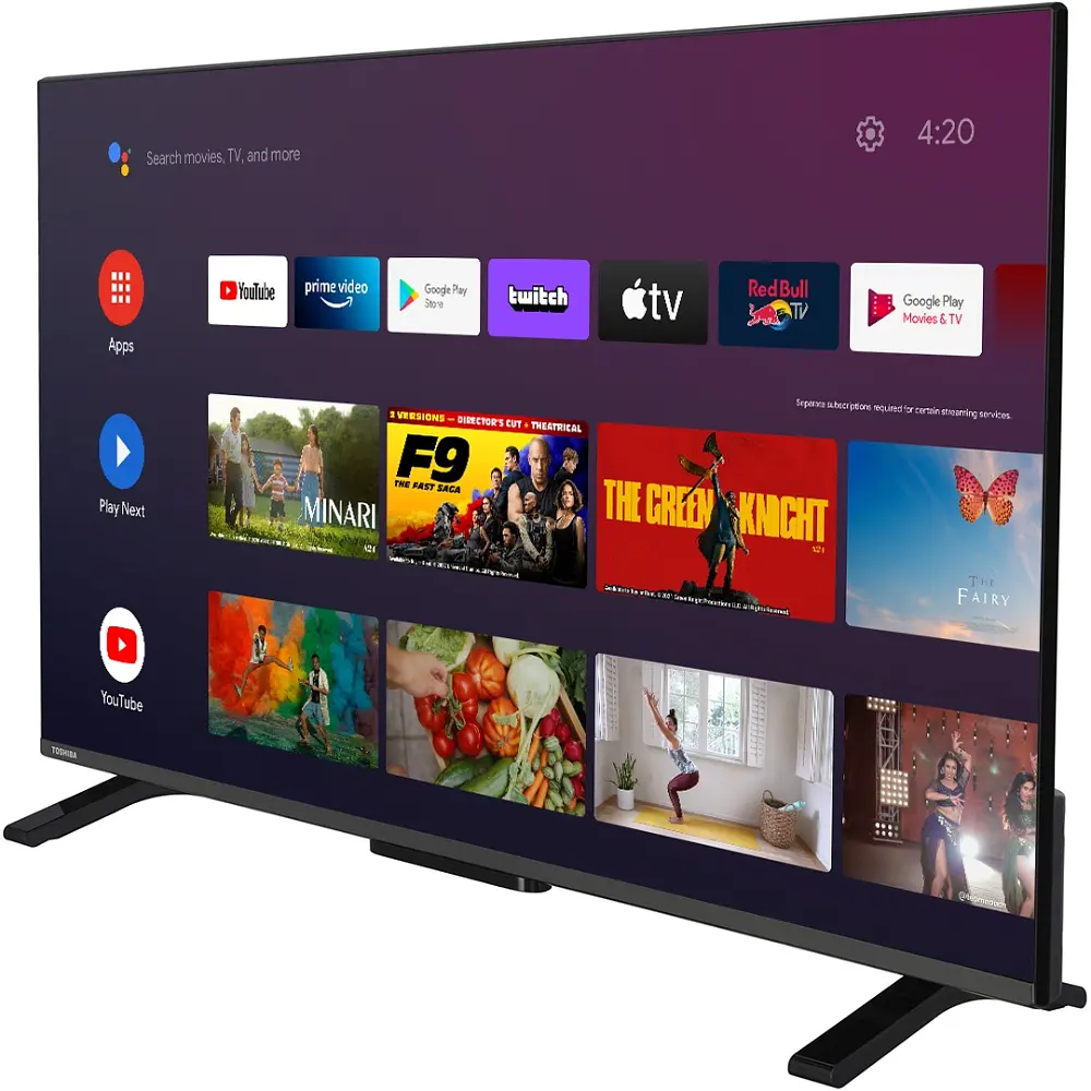 TV 43 Toshiba 43LA2E63DG HD/LED/T2/Android 11/2 x 8W/Dolby Digital/HDMI/Wi-Fi/VESA 100 x 100 M4/Blac - фото 3