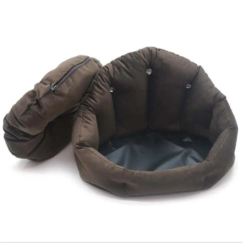 Лежак Zoo-hunt для собак та котів Фараон коричневий №2 37х49х31 см - фото 5