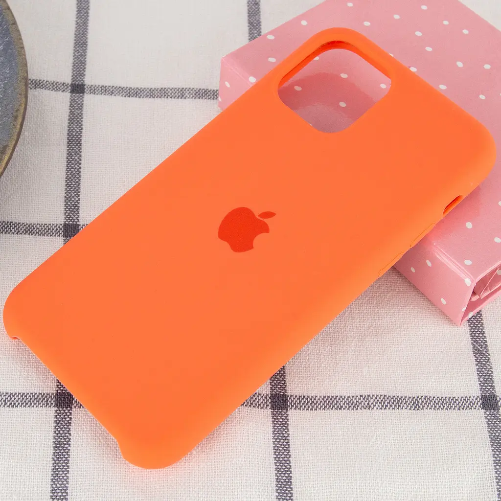 Чехол Silicone Case AA для Apple iPhone 11 Pro 5.8" Помаранчевий / Nectraine - фото 2