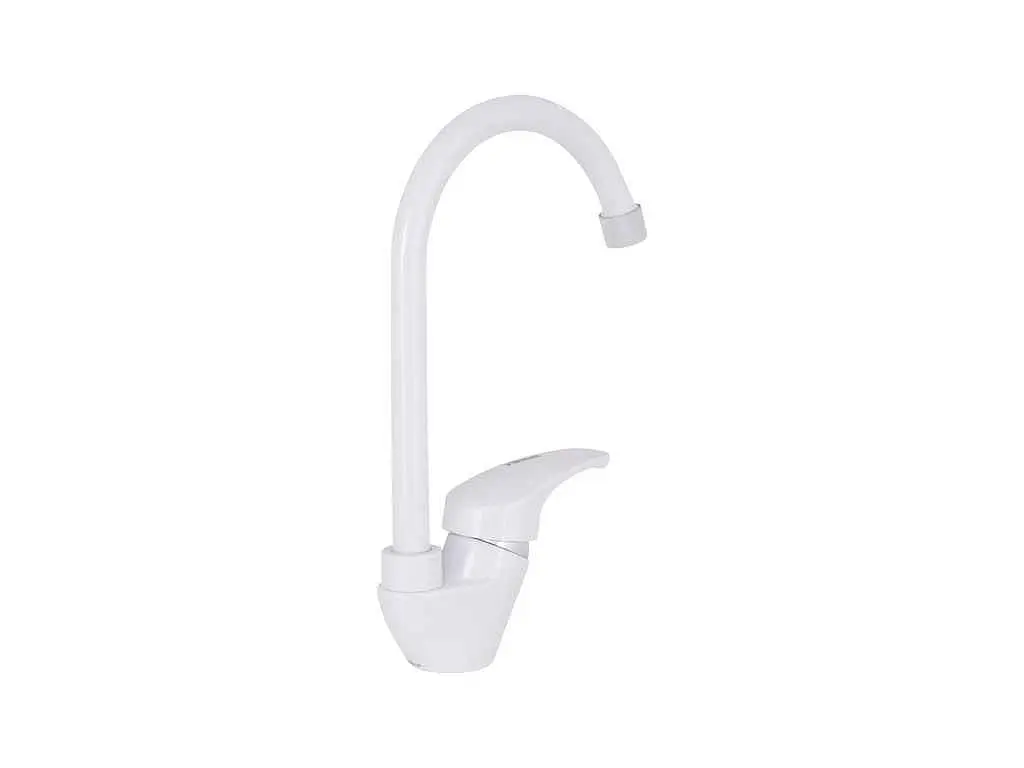 Змішувач Brinex на мийку білий 36W 007 (k35) BRIN36W007 - фото 3