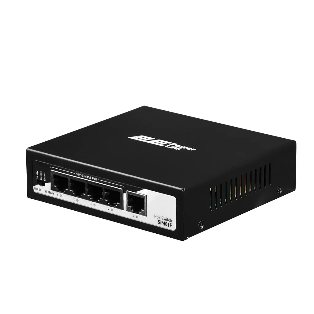 Коммутатор PowerLink SP401F 5xFE (4xPoE, 1xUplink), 55Вт, Неуправляемый 2E teh0018106 - фото 2