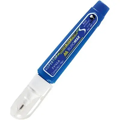 Коректор Buromax ручка 8 мл, металевий наконечник (BM.1031)
